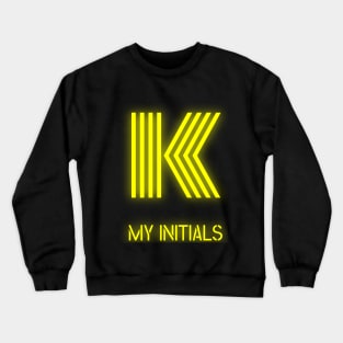 Letter K Letter Art Crewneck Sweatshirt